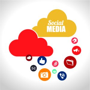 social media cloud graphic